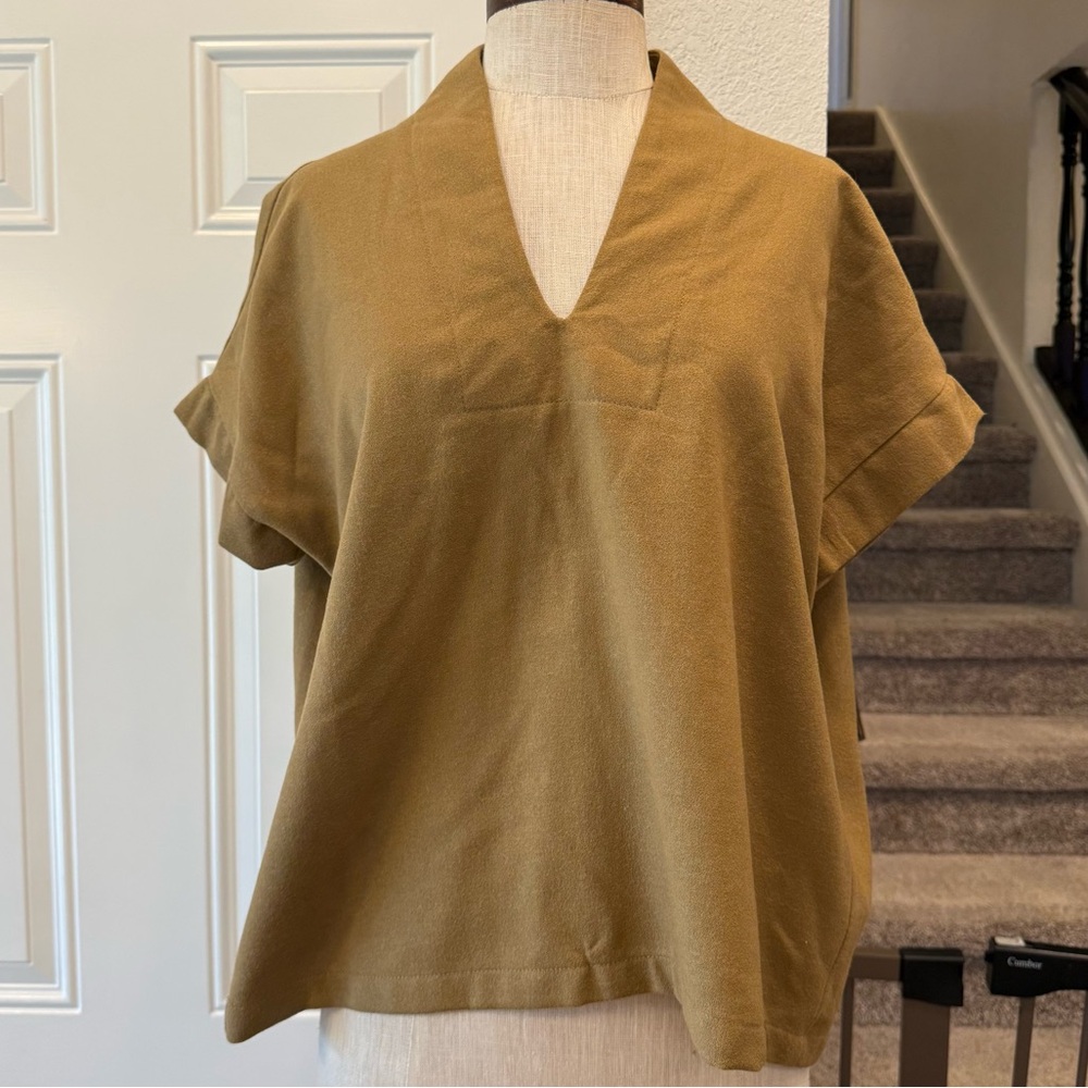 Brooke Wright Wool Popover Blouse - image 1